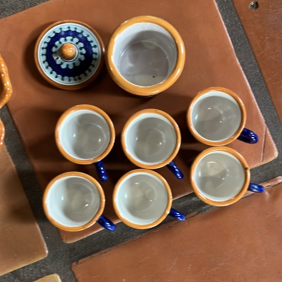 Vintage Caltagirone Sicilian Espresso Set - Picture 6 of 13